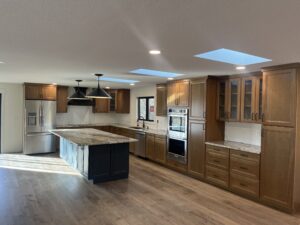 large kitchen island located in Berthoud, Colorado