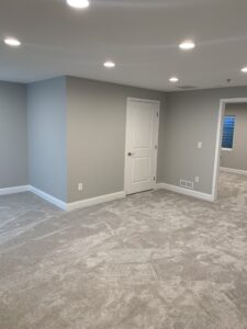 exit from basement remodel